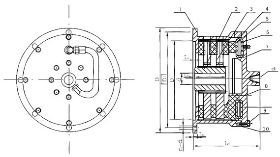 QPL型氣動盤式離合器